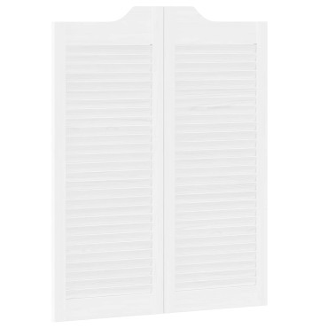 vidaXL Πόρτες Swing Λευκό 100 x 40 cm Μασίφ Ξύλο Πεύκου