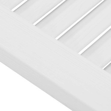 vidaXL Πόρτες Swing 2 τμχ. 100 x 40 cm Μασίφ Ξύλο Πεύκου Λευκό