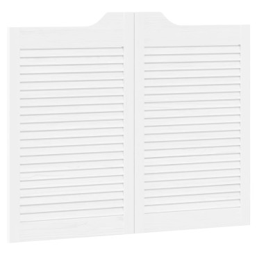 vidaXL Πόρτες Swing Λευκό 80 x 50 cm Μασίφ Ξύλο Πεύκου