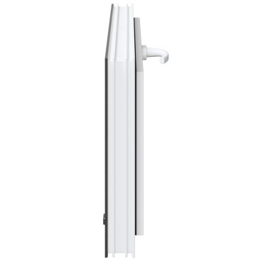 vidaXL Παράθυρο Κάτω Στρώματος RISOR 90 x 40 cm PVC και Γυαλί Ανθρακί