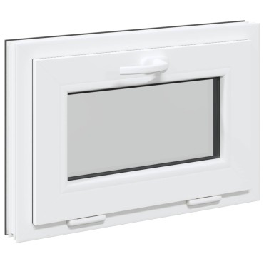 vidaXL Παράθυρο Κάτω Στρώματος RISOR 60 x 40 cm PVC και Γυαλί Ανθρακί