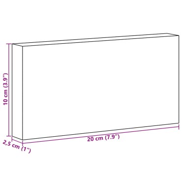 vidaXL Πέτρες Αλατιού 10 τεμ. Ροζ 20 x 2,5 x 10 εκ. Αλάτι Πέτρας