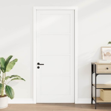 vidaXL Εσωτερική Πόρτα Λευκό 86 x 211 cm Κόντρα πλακέ