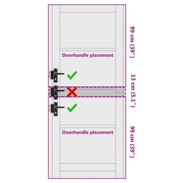 vidaXL Εσωτερική Πόρτα Λευκό 86 x 211 cm Κόντρα πλακέ