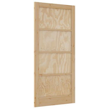 vidaXL Εσωτερική Πόρτα Φυσικό 93 x 202 cm Κόντρα πλακέ