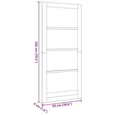 vidaXL Εσωτερική Πόρτα 93 x 202 cm Κόντρα πλακέ Φυσικό