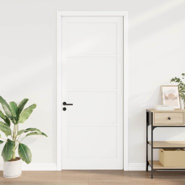 vidaXL Εσωτερική Πόρτα Λευκό 93 x 232 εκ. Κόντρα πλακέ
