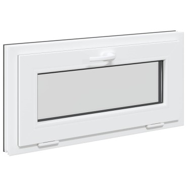 vidaXL Παράθυρο Κάτω Στρώματος RISOR 80 x 40 cm PVC και Γυαλί Ανθρακί