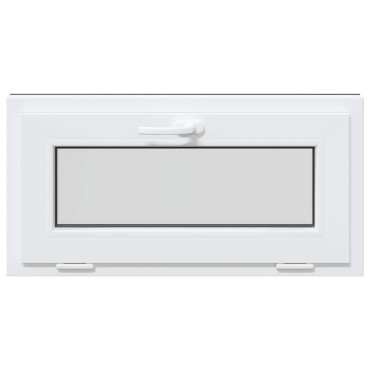 vidaXL Παράθυρο Κάτω Στρώματος RISOR 80 x 40 cm PVC και Γυαλί Ανθρακί