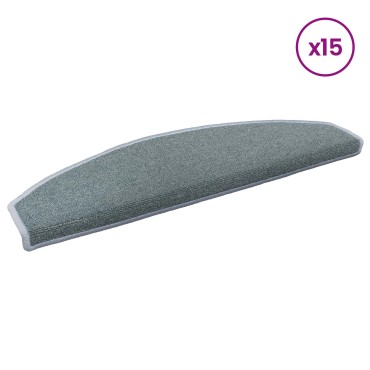 vidaXL Αυτοκόλλητα Ματ Σκαλοπατιών 15 τεμ. 80 x 24,5 x 3,5 εκ. Θαλασσί