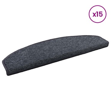 vidaXL Αυτοκόλλητα Ματ Σκαλοπατιών 15 τεμ. 80 x 24,5 x 3,5 εκ.
