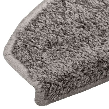 vidaXL Αυτοκόλλητα Ματ Σκαλοπατιών 15 τμχ. 80 x 24,5 x 3,5 εκ. Γκρι