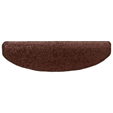 vidaXL Αυτοκόλλητα Ματ Σκαλοπατιών 15 τμχ. 80 x 24,5 x 3,5 εκ. Καφέ