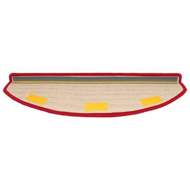 vidaXL Αυτοκόλλητα Ματ Σκαλοπατιών 15 τμχ. 80 x 24,5 x 3,5 εκ. Κόκκινο