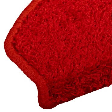 vidaXL Αυτοκόλλητα Ματ Σκαλοπατιών 15 τμχ. 80 x 24,5 x 3,5 εκ. Κόκκινο