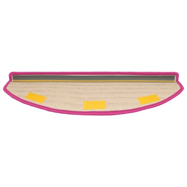 vidaXL Αυτοκόλλητα Ματ Σκαλοπατιών 15 τμχ. 80 x 24,5 x 3,5 εκ. Ροζ