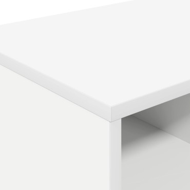 vidaXL Ντουλάπι κρεβατιού με ράφι 2 τεμ. Λευκό 66x33x48cm