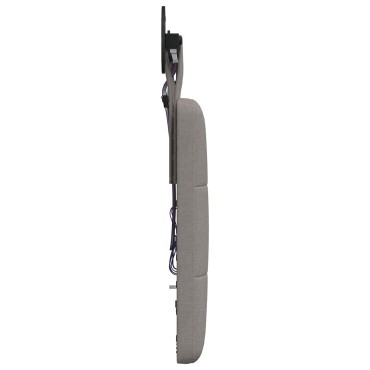 vidaXL Κεφαλάρι κρεβατιού κρεμαστό Taupe Ύφασμα 130x55x5cm 1 τεμ.