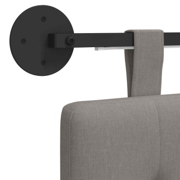 vidaXL Κεφαλάρι κρεβατιού κρεμαστό Taupe Ύφασμα 130x55x5cm 1 τεμ.