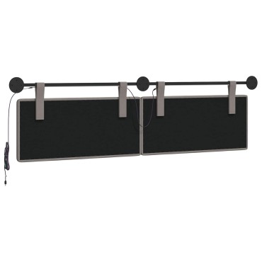 vidaXL Κεφαλάρι κρεβατιού κρεμαστό Taupe Ύφασμα 190x55x5cm 1 τεμ.