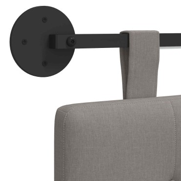 vidaXL Κεφαλάρι κρεβατιού κρεμαστό Taupe Ύφασμα 190x55x5cm 1 τεμ.