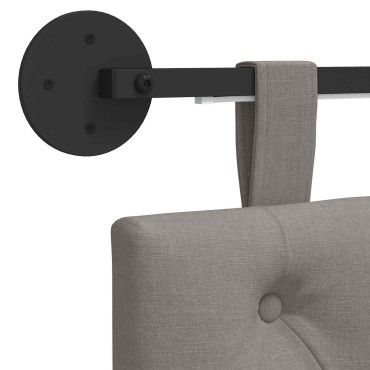 vidaXL Κεφαλάρι κρεβατιού κρεμαστό Taupe Ύφασμα 130x55x7cm 1 τεμ.