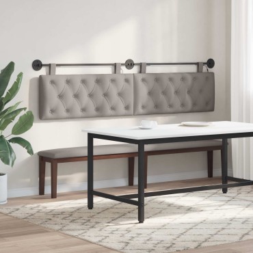 vidaXL Κεφαλάρι κρεβατιού κρεμαστό Taupe Ύφασμα 210x55x7cm 1 τεμ.