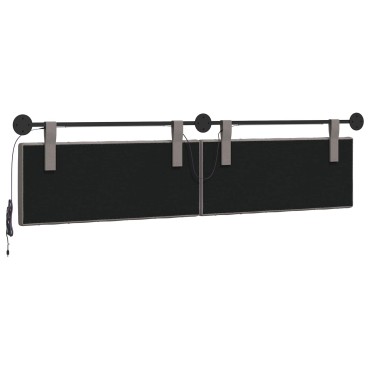 vidaXL Κεφαλάρι κρεβατιού κρεμαστό Taupe Ύφασμα 210x55x7cm 1 τεμ.