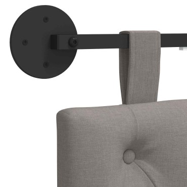 vidaXL Κεφαλάρι κρεβατιού κρεμαστό Taupe Ύφασμα 210x55x7cm 1 τεμ.