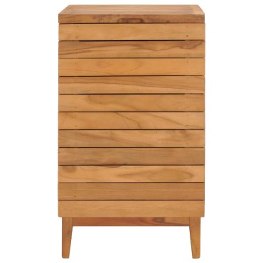 vidaXL Καλάθι Απλύτων 40 x 40 x 70 εκ. από Μασίφ Ξύλο Teak