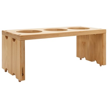 vidaXL Καλάθι κουζίνας με ρόδες Ανοιχτό καφέ 65x40,5x76,5cm
