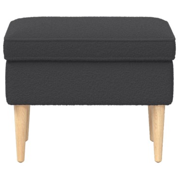 vidaXL Πολυθρόνα Ποδιών Σκούρο Γκρι 55x35x41cm Μπουκλέ
