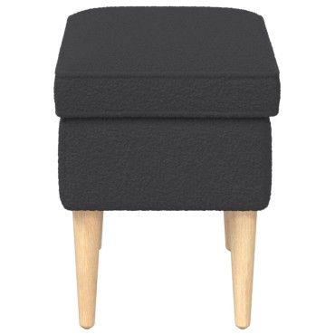 vidaXL Πολυθρόνα Ποδιών Σκούρο Γκρι 55x35x41cm Μπουκλέ