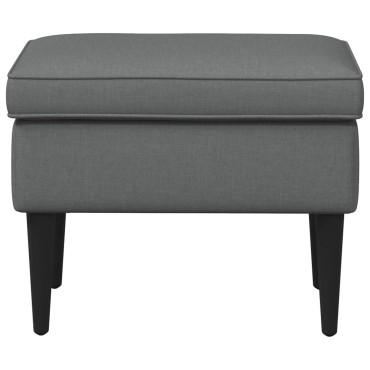 vidaXL Πολυθρόνα Ποδιών Σκούρο Γκρι 55x35x41cm Ύφασμα