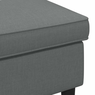 vidaXL Πολυθρόνα Ποδιών Σκούρο Γκρι 55x35x41cm Ύφασμα