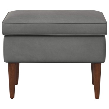 vidaXL Πολυθρόνα Ποδιών Σκούρο Γκρι 55x35x41cm Βελούδο