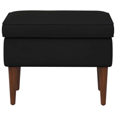vidaXL Πολυθρόνα Ποδιών Μαύρο 55x35x41cm Βελούδο