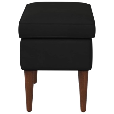vidaXL Πολυθρόνα Ποδιών Μαύρο 55x35x41cm Βελούδο