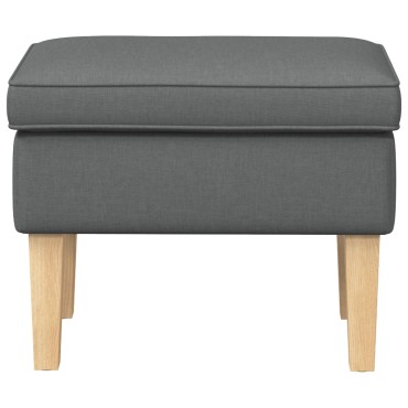 vidaXL Πολυθρόνα Ποδιών Σκούρο Γκρι 55x35x41cm Ύφασμα