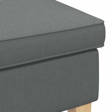 vidaXL Πολυθρόνα Ποδιών Σκούρο Γκρι 55x35x41cm Ύφασμα