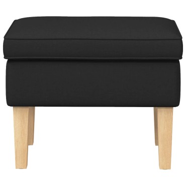 vidaXL Πολυθρόνα Ποδιών Μαύρο 55x35x41cm Ύφασμα