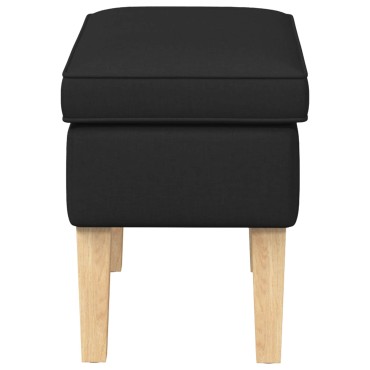 vidaXL Πολυθρόνα Ποδιών Μαύρο 55x35x41cm Ύφασμα