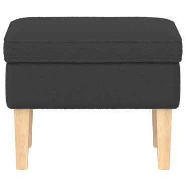 vidaXL Πολυθρόνα Ποδιών Σκούρο Γκρι 55x35x41cm Μπουκλέ