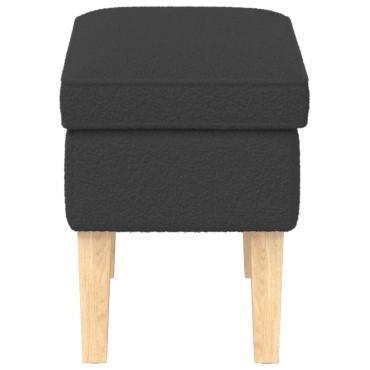 vidaXL Πολυθρόνα Ποδιών Σκούρο Γκρι 55x35x41cm Μπουκλέ