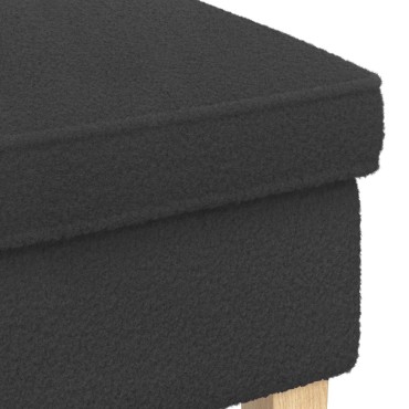 vidaXL Πολυθρόνα Ποδιών Σκούρο Γκρι 55x35x41cm Μπουκλέ