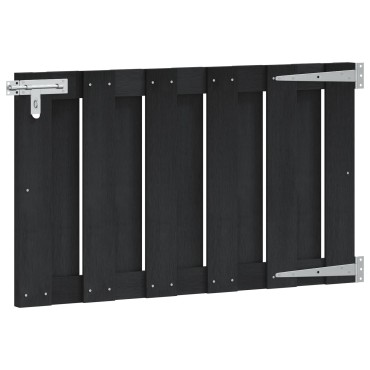 vidaXL Πύλη Κήπου 100 x 60 cm WPC και Αλουμίνιο Μαύρο