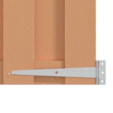 vidaXL Πύλη Κήπου 100 x 60 cm WPC και Αλουμίνιο Καφέ