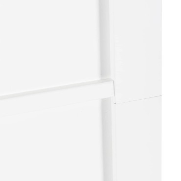 vidaXL Συρόμενη Πόρτα 83 x 202 εκ. Μασίφ Ξύλο Πεύκου Λευκό και Μαύρο