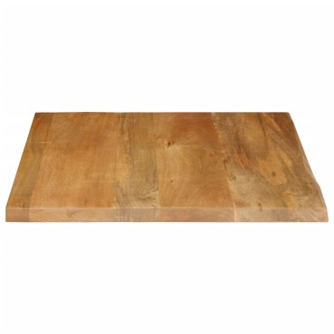 vidaXL Επιφάνεια Τραπεζιού 80x80x3,8cm Live Edge Μασίφ Ξύλο Μάνγκο 1 τεμ.