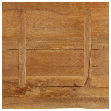 vidaXL Επιφάνεια Τραπεζιού 80x80x3,8cm Live Edge Μασίφ Ξύλο Μάνγκο 1 τεμ.